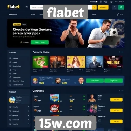 Interface do Flabet oferece navegação simplificada